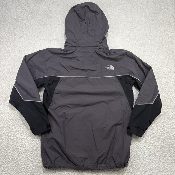 The North Face Hyvent Jacket Boys XL Gray Black Hiking Hooded Outdoor Rain Youth - Picture 6 of 8